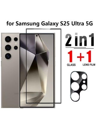 2 in 1 for Samsung Galaxy S25 Ultra 5G Tempered Glass Screen Protector with Camera Lens Film, Fingerprint Unlock Compatible, HD Tempered Glass Film, Anti Scratch Screen Protector Film - pzsku/Z8F577BD0ED161B2B7DA0Z/45/_/1736395510/a0978554-597b-4f5c-9247-a82141b1a19e
