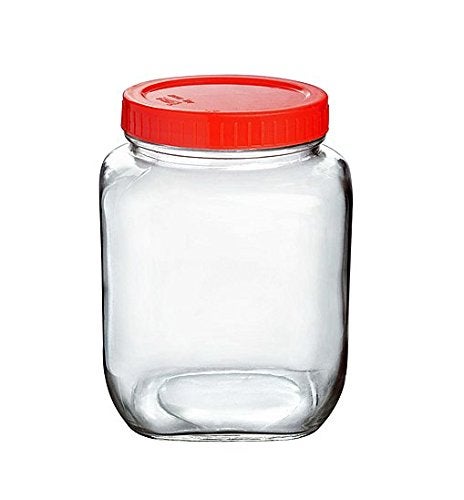 Yera Glassware Aahaar Glass Storage Jar With Cap (Multicolour, 1007 Ml) - 6 Pieces, Blue-Violet - Image 4
