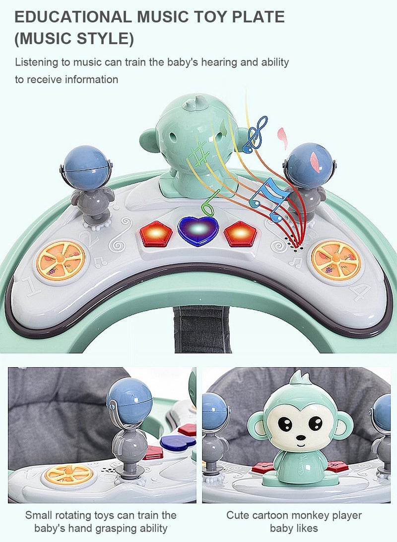 ما بيبي طفل مضاد للفة وتعليم على شكل حرف O المشي مع دواسات القدم وصينية ألعاب قابلة للفصل - Image 5