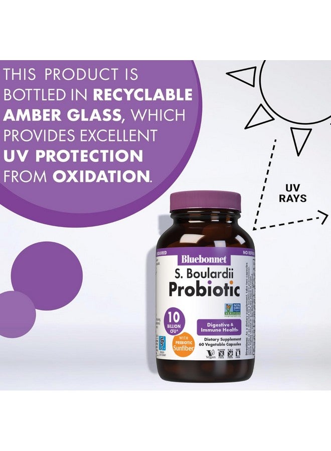 BlueBonnet Nutrition S. Boulardii Probiotic 10 Billion CFU^ w/Prebiotic Sunfiber - Shelf Stable - for Women & Men Digestion, Gut, Mood* - Non-GMO, Vegan, Free of Gluten, Dairy & Soy - 30 Servings - Image 5