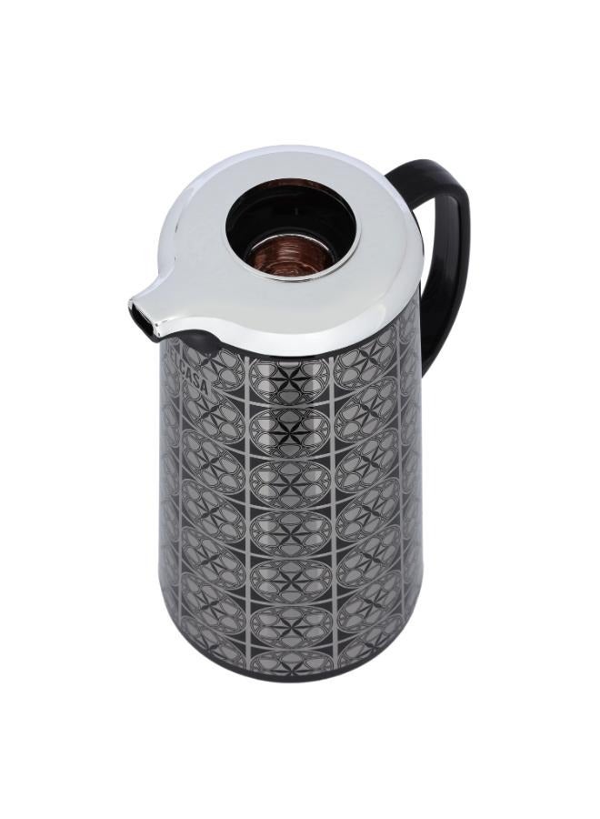 DELCASA قارورة مفرغة من الفولاذ المقاوم للصدأ سعة 1 لتر خالية من مادة الأسبستوس داخلية ومحمولة ومقاومة للتسرب | يحافظ على المشروبات ساخنة أو باردة لساعات - Image 5