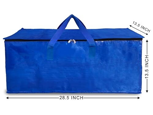 Shalimar Large Capacity Travel Bag/Storage Bag/Movein Bags/Duffel Bag Strong, Durable, Foldable and Water Resistant (Pack of 1) (Blue) - Image 3