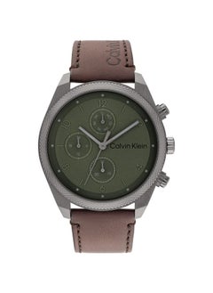 CALVIN KLEIN Leather Chronograph Watch 25200363 