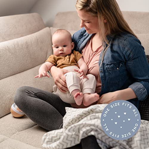 Cuddle Bug CuddleBug Muslin Baby Swaddle Blankets for Boys and Girls 0 to 3 Months Size Large 4 Feet x 4 Feet – Muslin Cotton Baby Blankets - 4 Pack (Spots n' Stripes) - Image 5