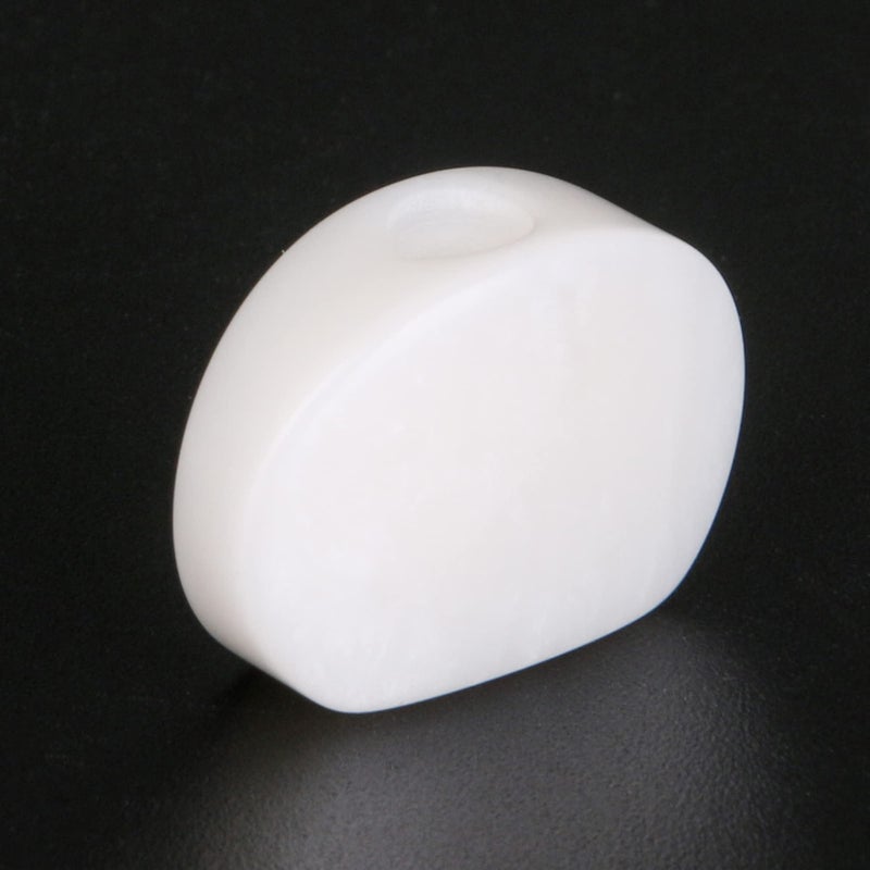 Homeswitch 6Pcs White Guitar Tuner Acrylic Ukulele Oval Tuning Key Buttons Replacement - Image 3