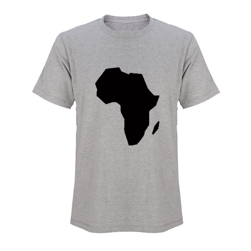 T-Shirt Fashion Leisure Map Pattern Supply Dunhuang Wish Best Selling - Image 3