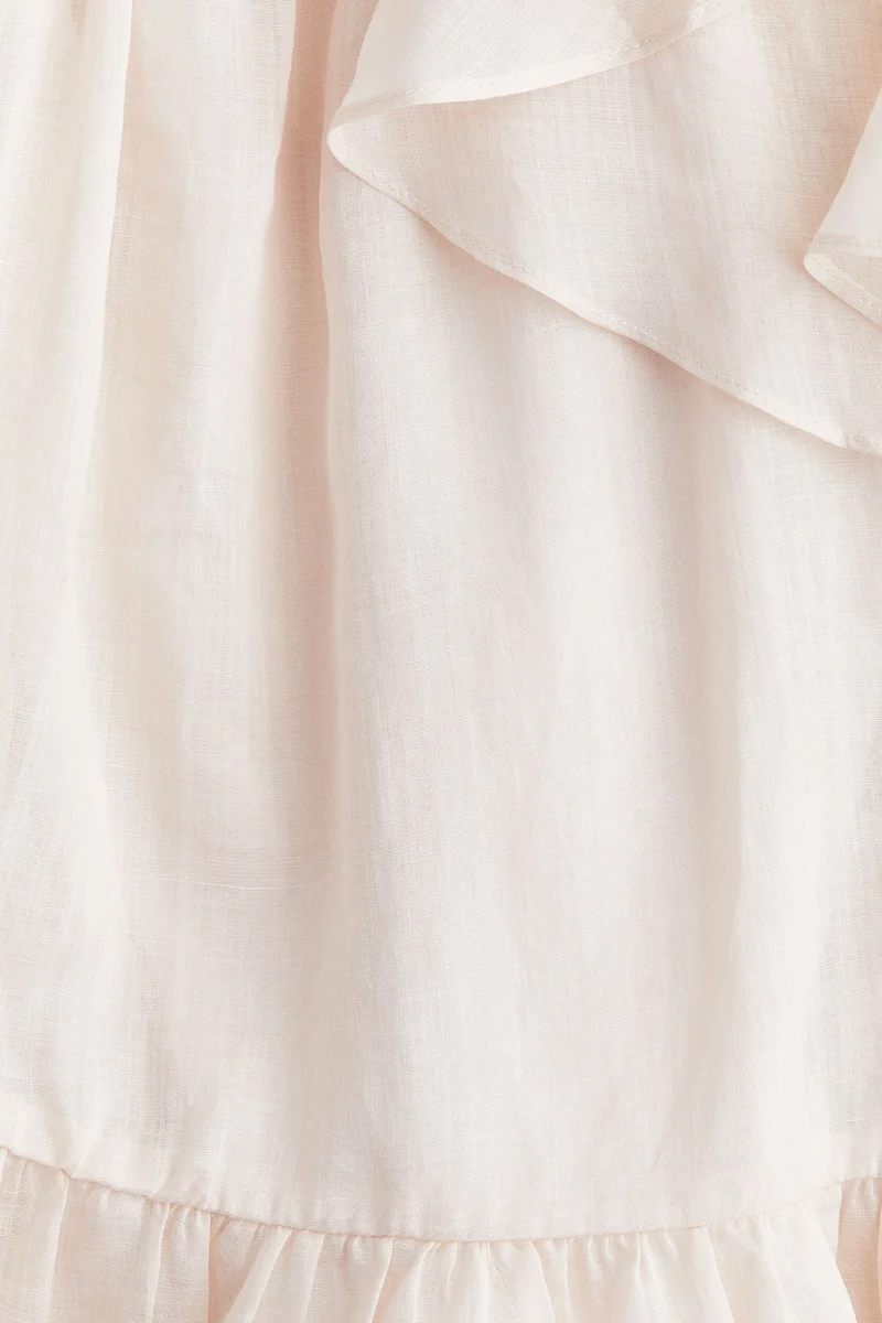 اتش اند ام Flounced ramie dress