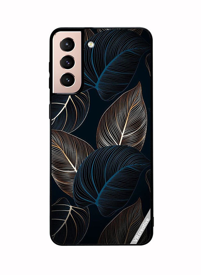 VR CREATIVE Protective Case Cover For Samsung Galaxy S21 Plus 5G Banana Palm Tree Leaves Pattn Design Multicolour - Image 1