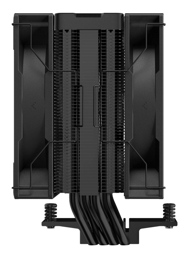 DEEPCOOL - AG400 DIGITAL PLUS CPU Cooler with Addressable RGB, 4 Heatpipes (Ø6mm), 500-2100 RPM Fan Speed, 75.89 CFM Airflow, ≤31.6 dB(A) Noise, Hydro Bearing, 120mm PWM Fan, 12VDC, 5V RGB LED, 9-pin USB 2.0 Connector, for Intel LGA1700/1200/115x & AMD AM5/AM4 | R-AG400-BKADMP-G-1 - Image 1