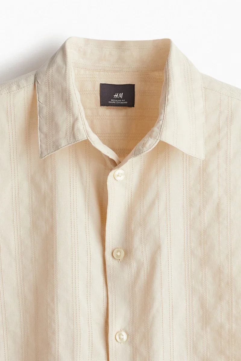 H&M Regular Fit Textured shirt