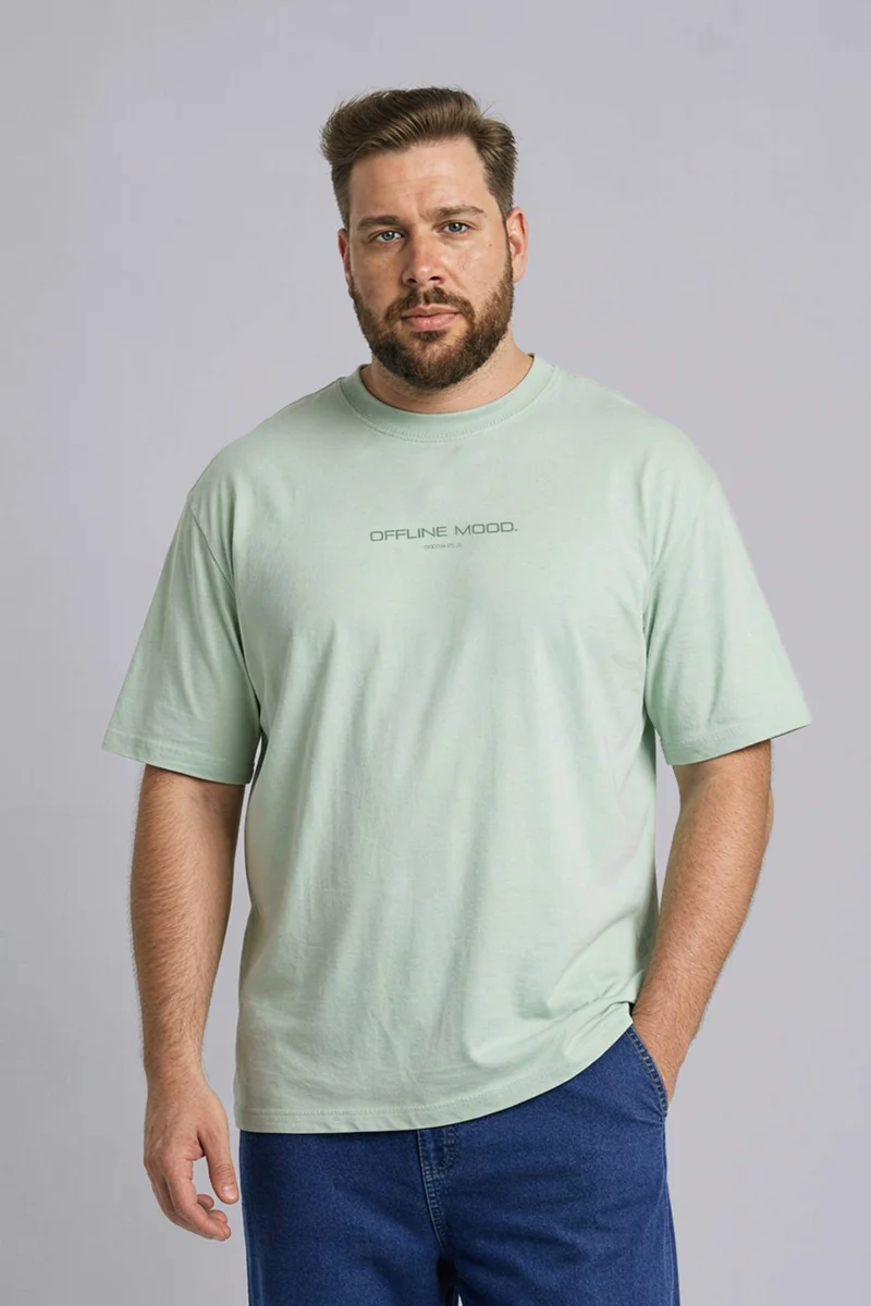 DeFacto Plus Size Boxy Fit Printed T-Shirt
