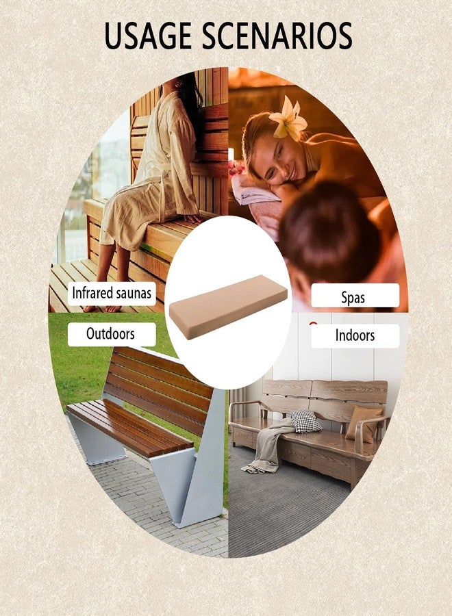 Fovege Sauna seat Cushions, Waterproof Sauna Pillow, Thickened Bench Pad for Sauna Infrared Accessories, Insulation Sauna Seat Mat - Image 4