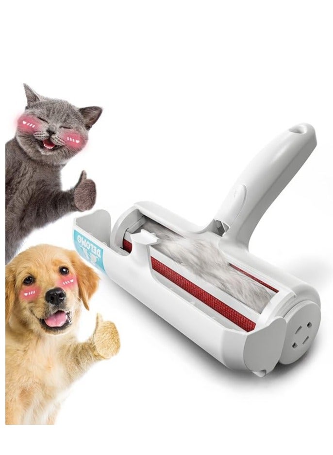 بكرة إزالة شعر الحيوانات الأليفة - بكرة إزالة الوبر قابلة لإعادة الاستخدام بقاعدة ذاتية التنظيف | أداة لإزالة شعر الكلاب والقطط من الأريكة والأثاث والسجاد ومقعد السيارة - Image 1