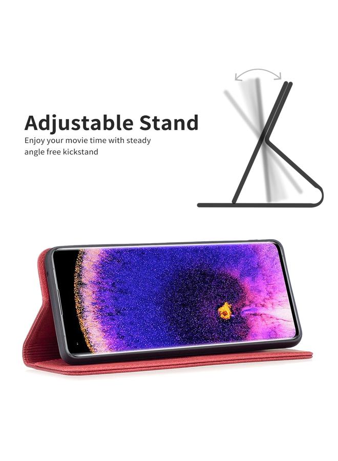 S-TOP Case For OPPO Find X5 Magnetic RFID Blocking Anti-Theft Leather Phone Case - Image 4