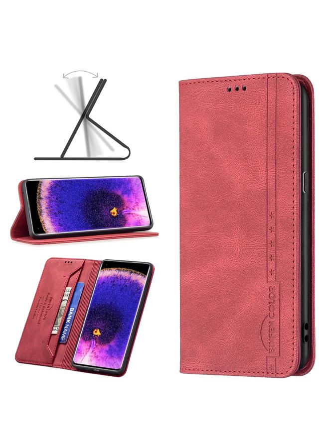 S-TOP Case For OPPO Find X5 Magnetic RFID Blocking Anti-Theft Leather Phone Case - Image 1