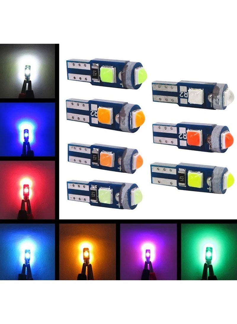 Generic 1 x 5 pcs T5 3030 3SMD LED Dashboard Bulbs High-Bright Yellow 