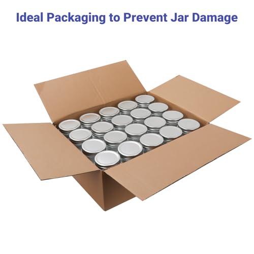 CycleMore 4oz Clear Mason Jars Small Glass Jar With Silver Separable Lids Mini Canning Jars for for Honey, Jam, Jelly, Wedding Favors, Kitchen Food Storage, Set of 40 - Image 5