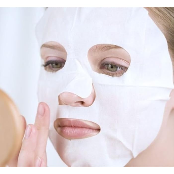 ONWON 100 Pcs DIY White Color Natural Spa Skin Care Skin Fiber Paper Pre-cut Facial Paper Sheet Facial Mask - Image 4