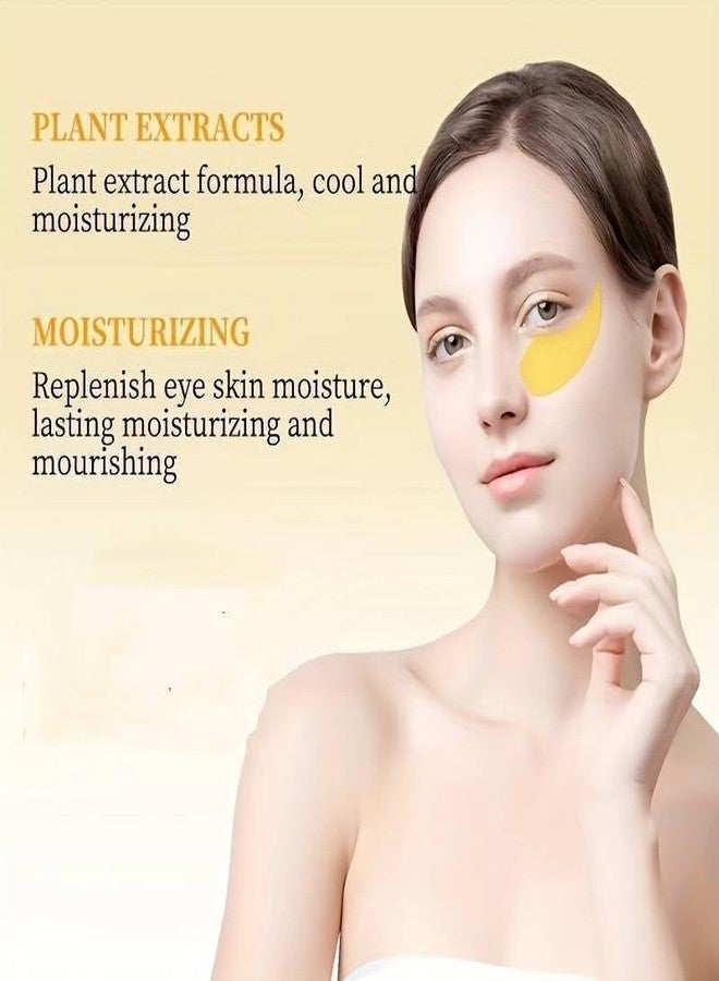 Skyzone Anti Wrinkle Eye Serum Patch Treats Dark Circles, Fine Lines And Wrinkles Enriched With Collagen And Aloe Vera Extract Shade -Gold, 60 Pcs - Image 2