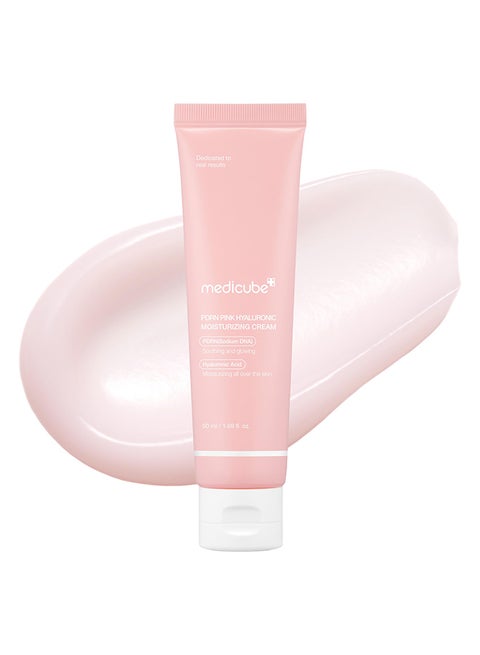 Salmon DNA PDRN Pink Hyaluronic Moisturizing Cream, Pink Soothing Cream, Hyaluronic acid, Niacinamide, Hydrating & Firming, Uneven Skin Tone, Pore Care, Korean Skincare | 50ml