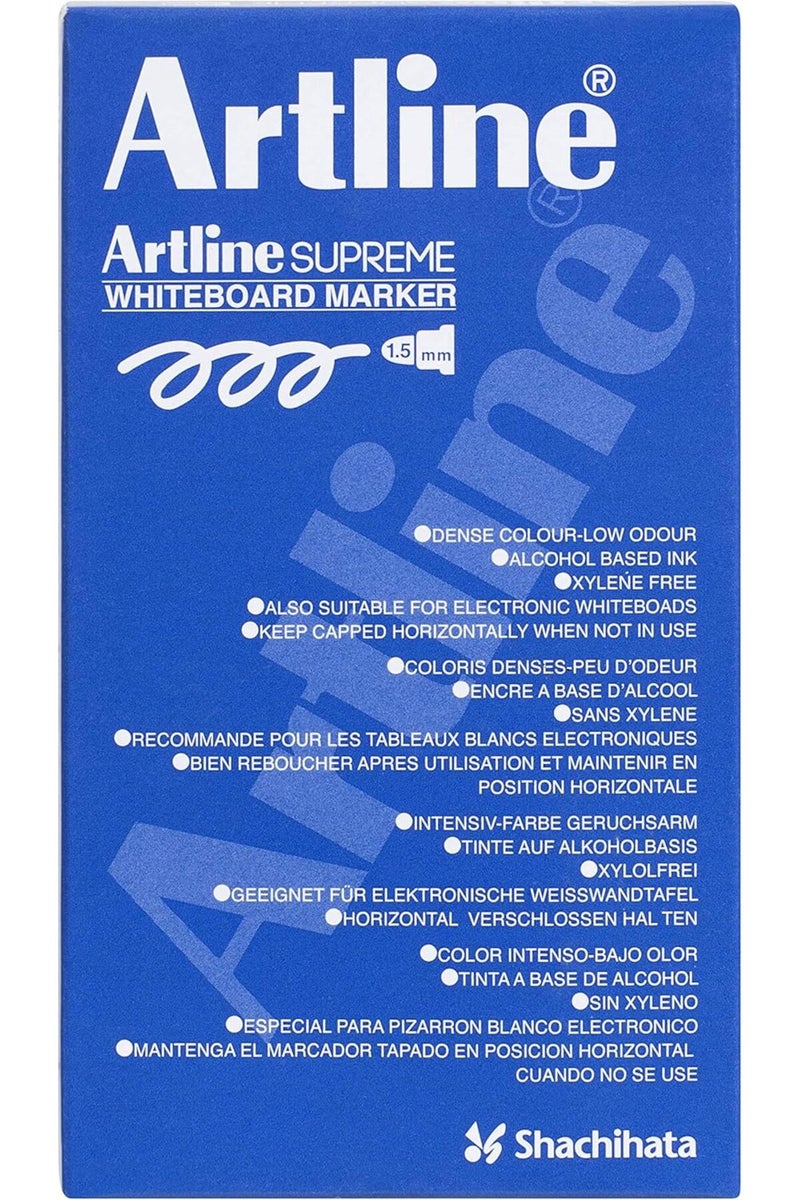 Artline ARMKEPF-507GR Supreme White Board Marker 12-Pieces Set, Green - Image 2