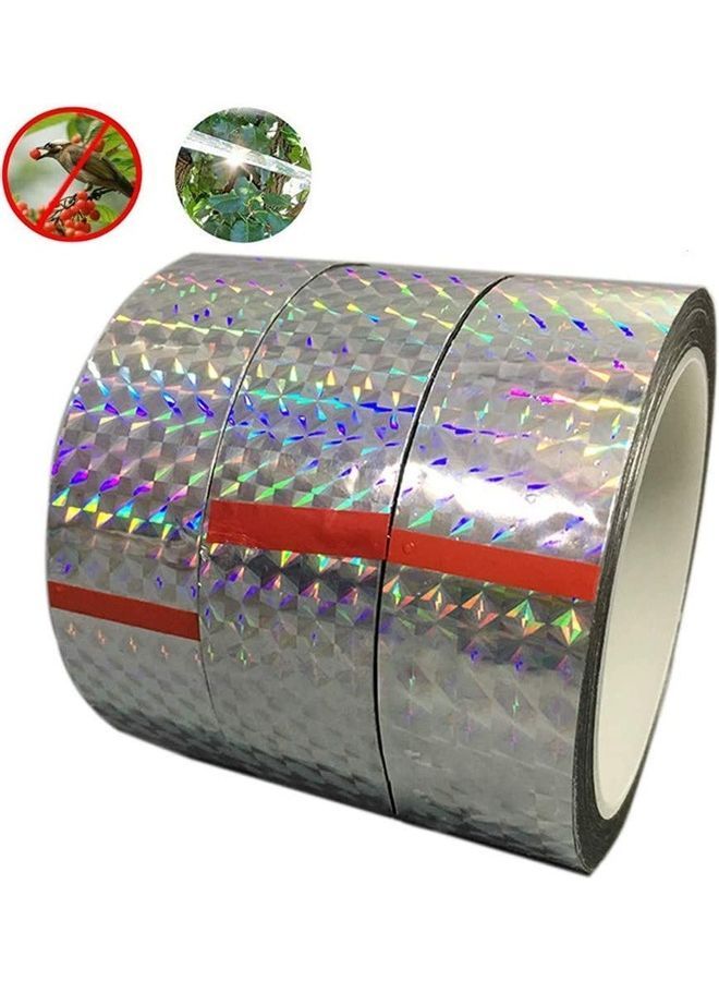 نيبمينينت شريط عاكس طارد للطيور مكون من 3 قطع فضي - Image 1