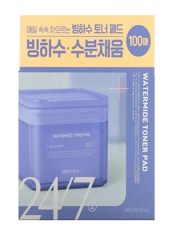 ميدي هيل Watermide Toner Pad 100 Pads 5.74 fl oz 170 ml - Image 2