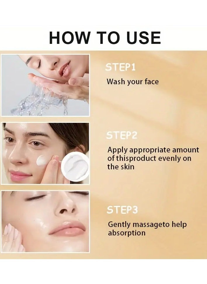 ROZINO Vitamin K Facial Cream with Argan Oil - Formaldehyde-Free Moisturizing & Firming Face Cream for All Types - Vitamin C Enriched, Daily Use Cream for & Hydrating, 50g/1.76oz