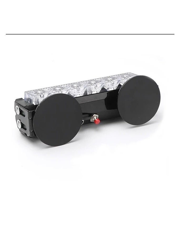 Multicolor Rechargeable LED Strobe Light for Vehicles - Compact and Durable with 7 Lighting Modes, Easy Control, Ceiling Mount, Ideal for Emergency Situations and Street Effects