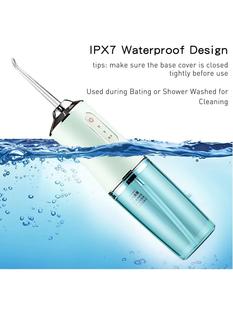 general Water-Flosser-Teeth-Cleaner, Portable Rechargeable Waterproof, With 4 Nozzles, 3 Modes Rechargeable Mouth Irrigator, Waterproof Tooth Cleaner, Removable Tank, Suitable For Family Trips - Image 4