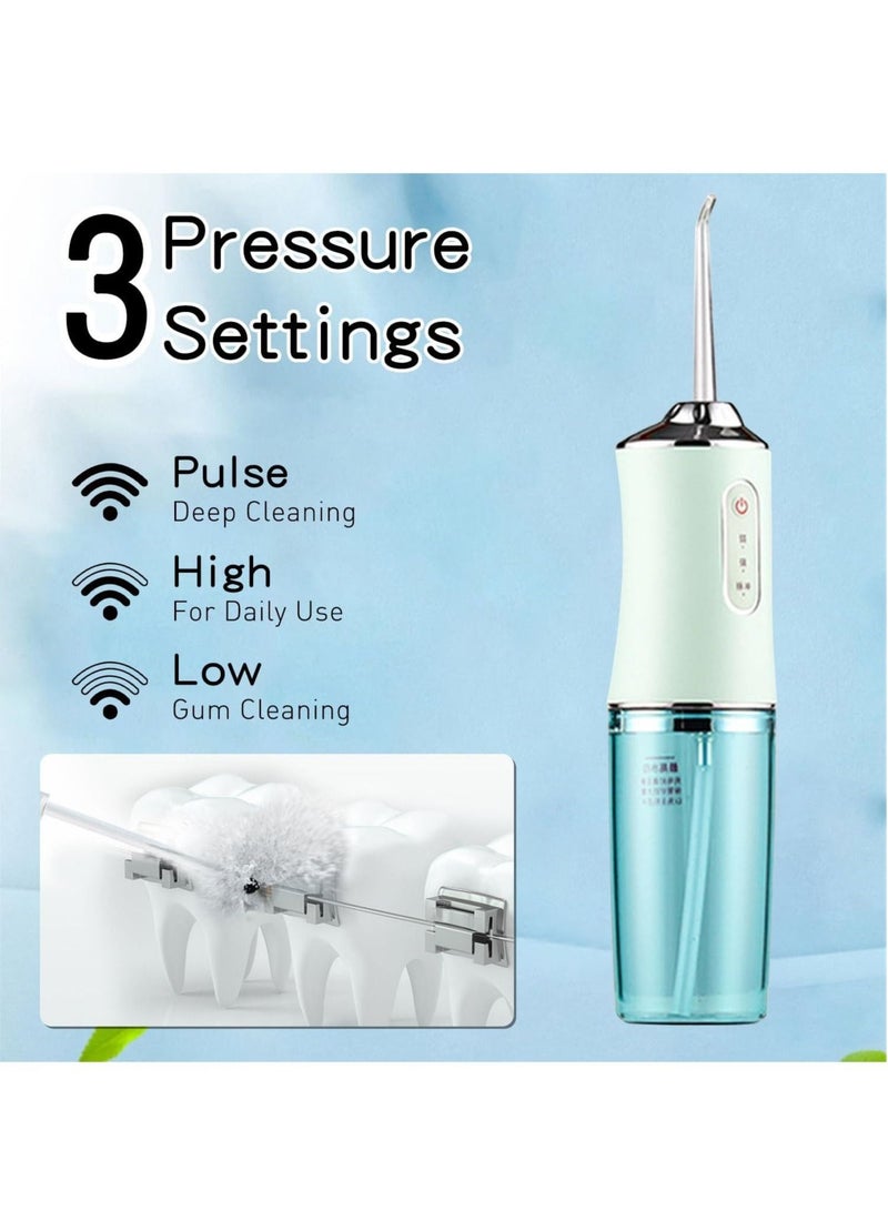 general Water-Flosser-Teeth-Cleaner, Portable Rechargeable Waterproof, With 4 Nozzles, 3 Modes Rechargeable Mouth Irrigator, Waterproof Tooth Cleaner, Removable Tank, Suitable For Family Trips - Image 2