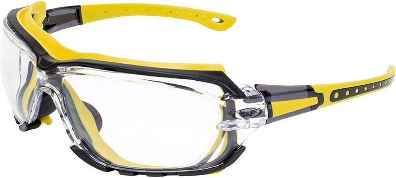 Global Vision Octane Motorcycle Riding Glasses - 3 Pairs with Clear, Smoke & Yellow Lenses - Image 4