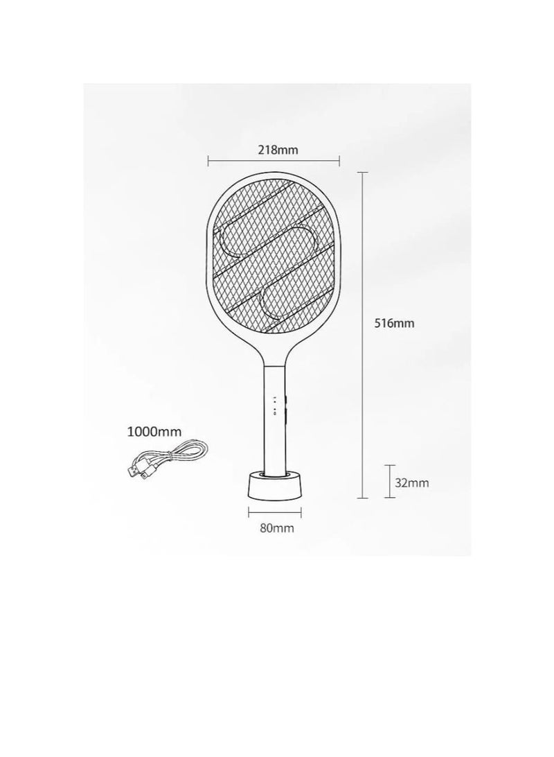Mosquito Killer Racket with Super Battery | Rechargeable | LED Lamp | Portable & Powerful
