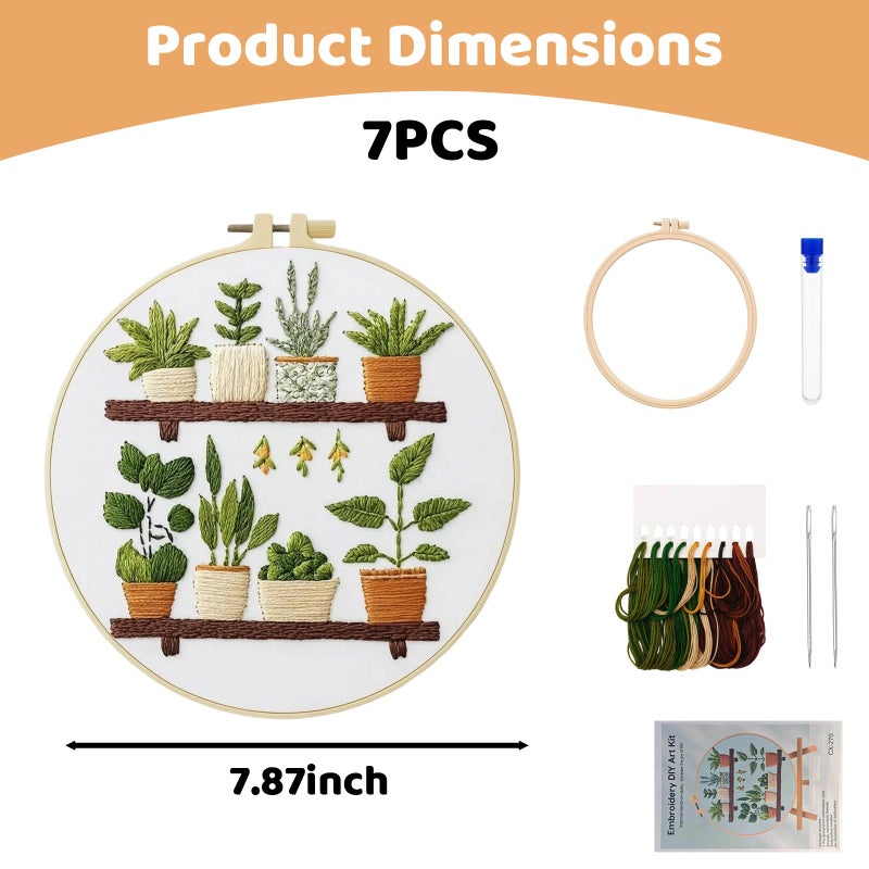 CZFSWT Embroidery Kit for Beginners, Needlepoint Kits for Beginners, Cross Stitch Kits for Beginners Suitable for Embroidery Beginners, Handicraft Enthusiasts - Image 2
