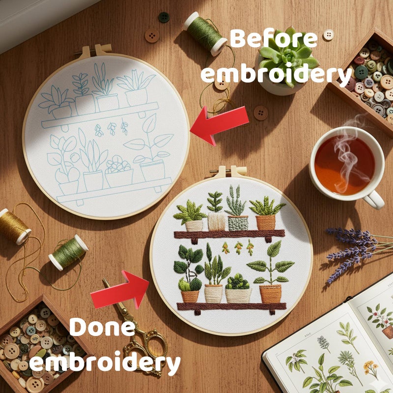 CZFSWT Embroidery Kit for Beginners, Needlepoint Kits for Beginners, Cross Stitch Kits for Beginners Suitable for Embroidery Beginners, Handicraft Enthusiasts - Image 4