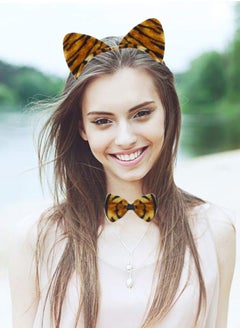Mordely Girls Tiger Costume Set with Tutu Skirt, Headband, Tail, Bow Tie - Cute Animal Role Play Accessories for Parties & Dress-Up  - Image 4