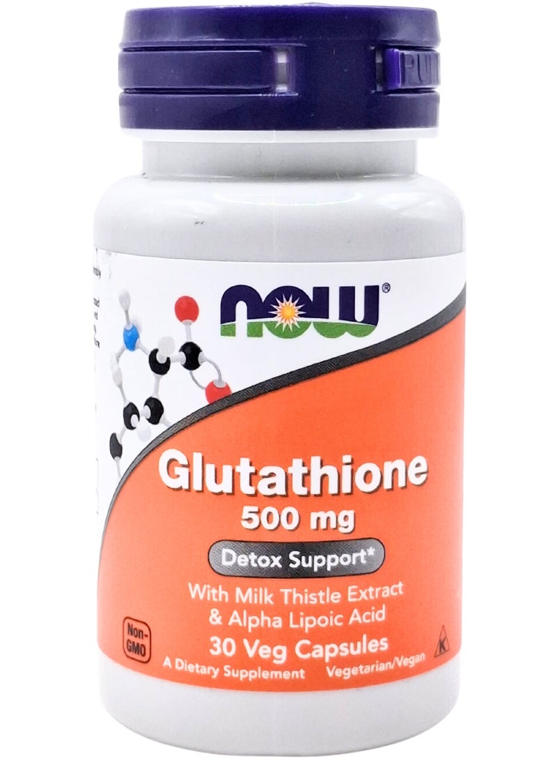 Now Glutathione 500Mg capsules 30'S