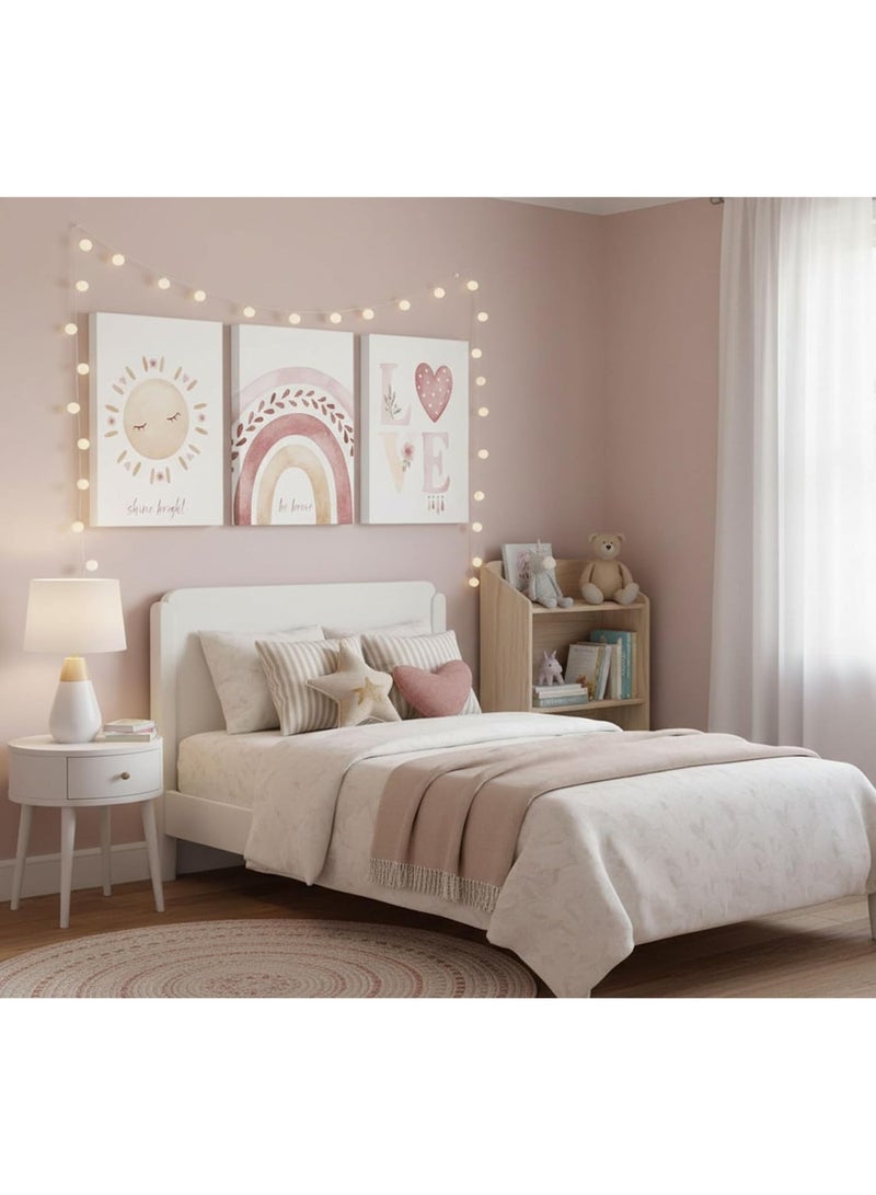 Mawan Children's wall art set, 3 pieces, 30x40 cm each - 30 mm thick - Digital printing with UV coating - Self-adhesive, easy to install - Safe materials - Image 4