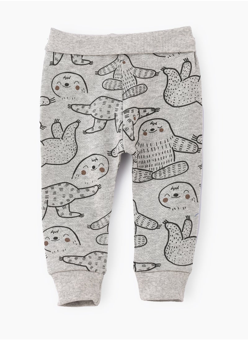 JAM Boys' Sloth Print Cotton Pants  - Image 4