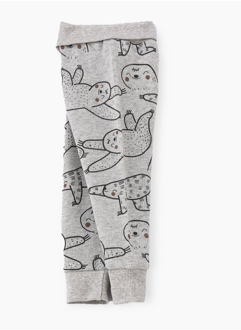 JAM Boys' Sloth Print Cotton Pants  - Image 3