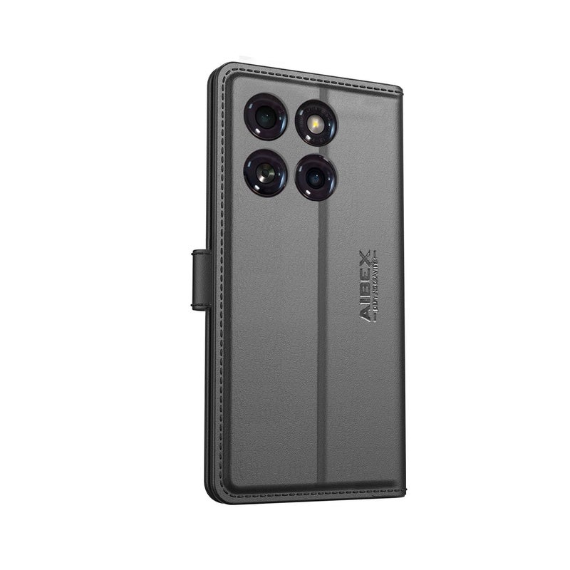 AIBEX غطاء فليب AIBEX ® متوافق مع موتورولا إيدج 60 5G / موتورولا إيدج 60 فيوجن 5G بتشطيب جلد | داخل TPU مع جيوب للبطاقات | حامل محفظة | حماية كاملة - أخضر - Image 3