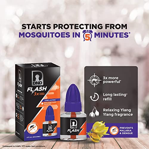 DND Flash Mosquito Repellent Refill | Liquid Vaporiser | 3X Turbo Power | Pack of 12-45ml Each - Image 2