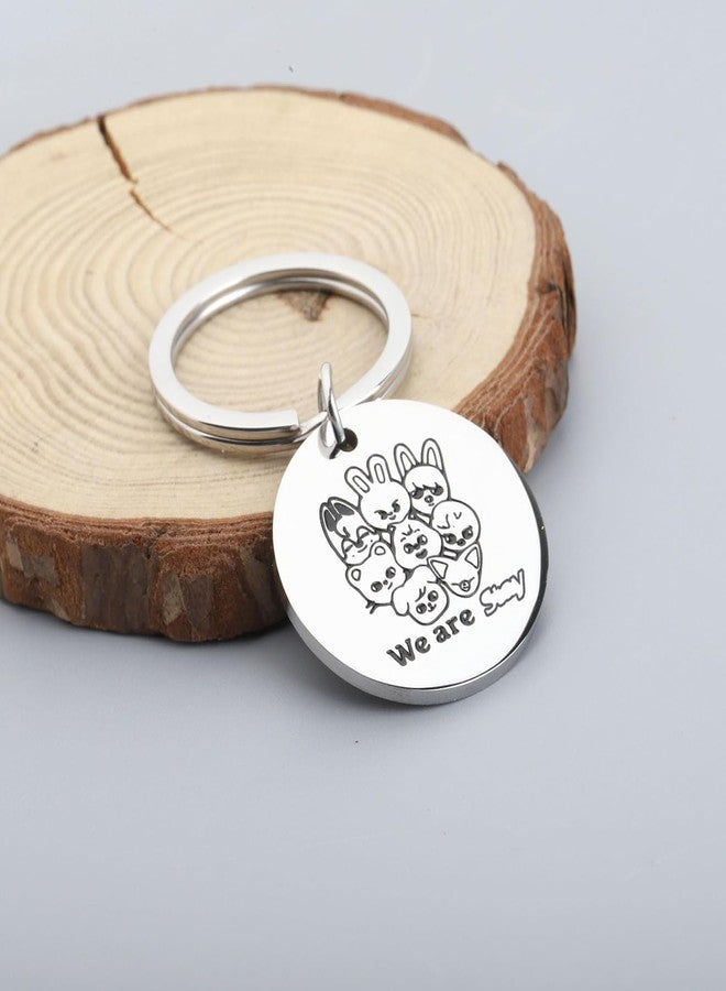 اكتاب سلسلة مفاتيح AKTAP الكورية لفرقة Sk-ds، مجوهرات شخصيات Sk-ds، هدية لمحبي الفرق الكورية، سلسلة مفاتيح We are S، هدية لمحبي الفرقة (سلسلة مفاتيح We are St-y). - Image 2