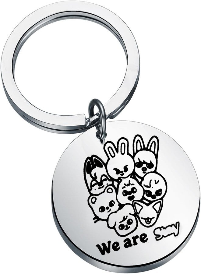 اكتاب سلسلة مفاتيح AKTAP الكورية لفرقة Sk-ds، مجوهرات شخصيات Sk-ds، هدية لمحبي الفرق الكورية، سلسلة مفاتيح We are S، هدية لمحبي الفرقة (سلسلة مفاتيح We are St-y). - Image 1