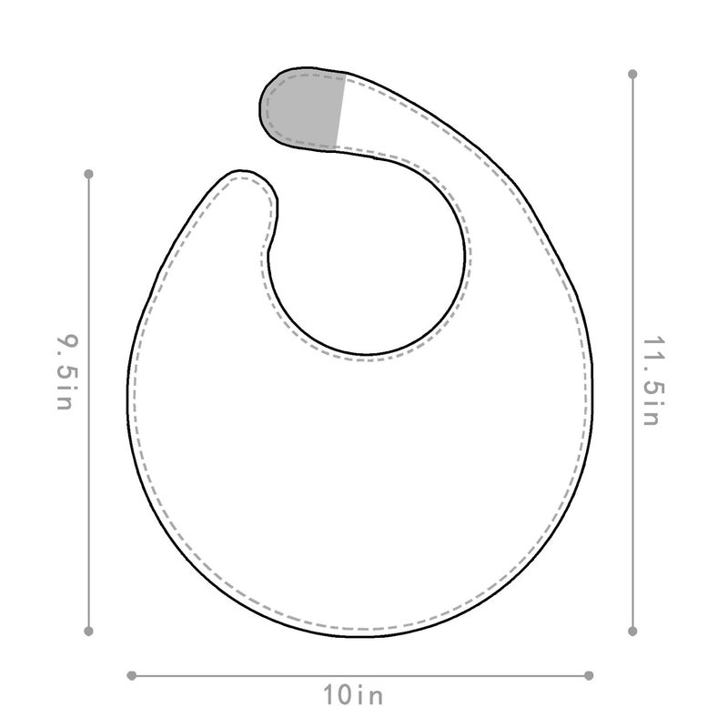 Zebrum Triple Layer Waterproof Baby Boy Sports Bibs,Cotton Front,Plastic Liner,Polyester Fleece Back,Highly Absorbent Drooling Burp Cloths with Snap for 6-36 Months Boys Girls for Baby Shower( Basketball) - Image 2