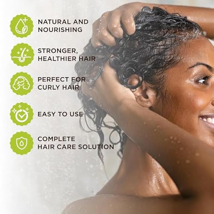 Esha Girl Natural – Curl Hydrating Conditioner - Moisturize 3C & 4C Curls with Coconut & Rosemary Oils, Biotin - Tropical Fruit Scent (12 Oz.) - Image 3