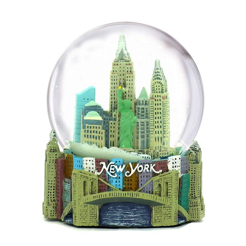 City-Souvenirs Skyline New York City Snow Globe Souvenir 35 Inches Tall 65mm 