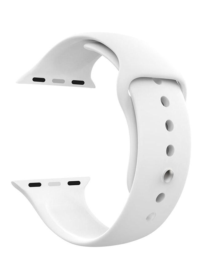 سوار معصم من السيليكون الناعم المتين لسلسلة Apple Watch 5/6/7 42/44/45 مم - Image 1