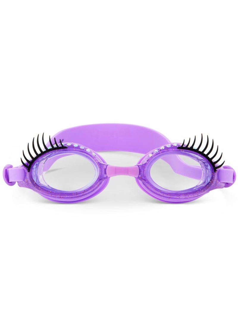 Bling2O Splash Lash Purple Polish, Anti Fog, No Leak, Non Slip and UV Protection Kids Swim Goggles for 3+ Years - Image 2