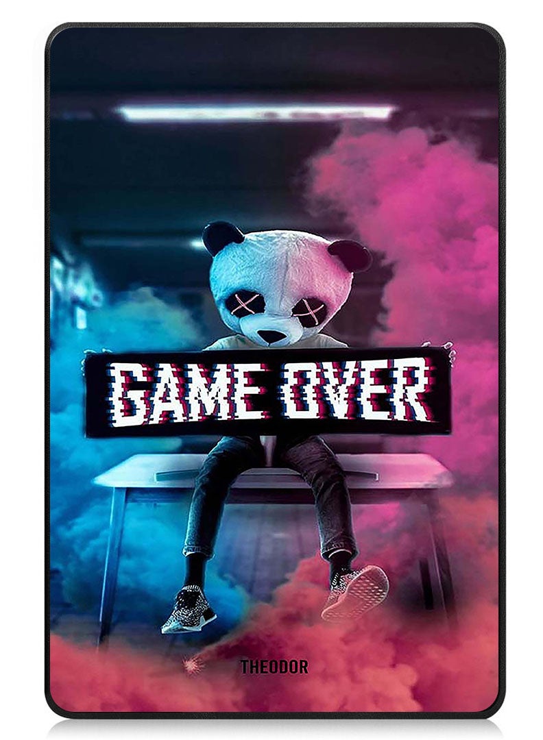 Theodor Protective Flip Case For Samsung Galaxy Tab S6 Lite 10.4 Inch 2024/2022/2020, With Trifold Stand Auto Wake Sleep Shockproof Cover game over copy - Image 1